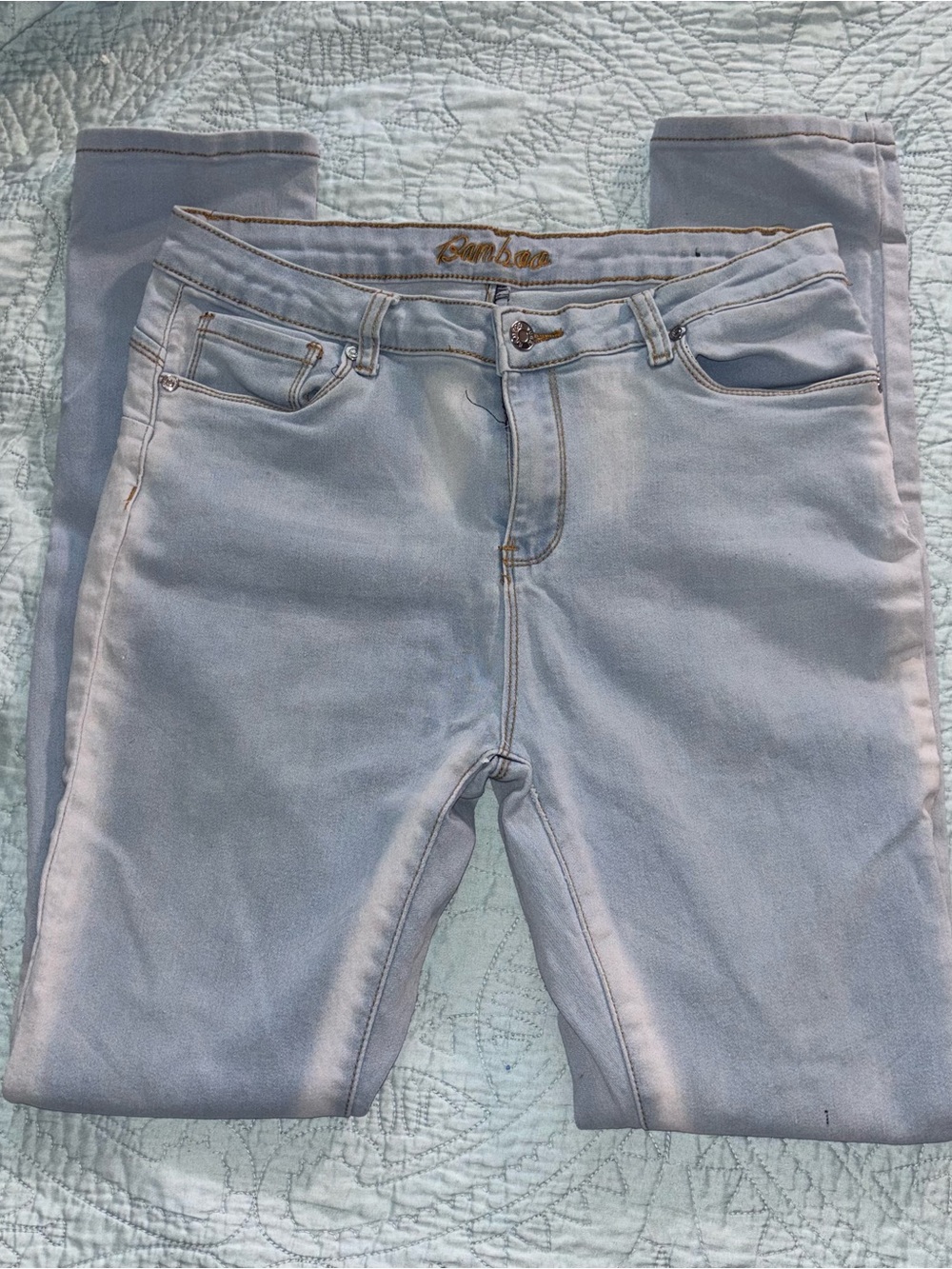 BAMBOO Light Blue Women's Jeggings - Slim Fit